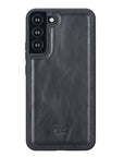 Luxury Black Leather Samsung Galaxy S22 Plus Snap-On Case - Venito – 1
