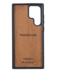 Luxury Brown Leather Samsung Galaxy S22 Ultra Snap-On Case - Venito – 3