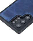 Luxury Blue Leather Samsung Galaxy S22 Ultra Snap-On Case - Venito – 2
