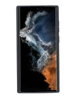 Luxury Dark Brown Leather Samsung Galaxy S22 Ultra Snap-On Case - Venito – 4
