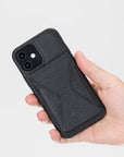 Messa RFID Blocking Leather Case for iPhone 12 Pro with a Detachable Wallet