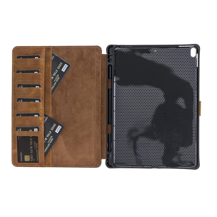 Funda tipo billetera de cuero Parma para iPad Pro de 10,5 pulgadas 2017 