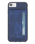 Luxury Blue Leather iPhone 6 Back Cover Case with Card Holder and Kickstand - Venito - 2