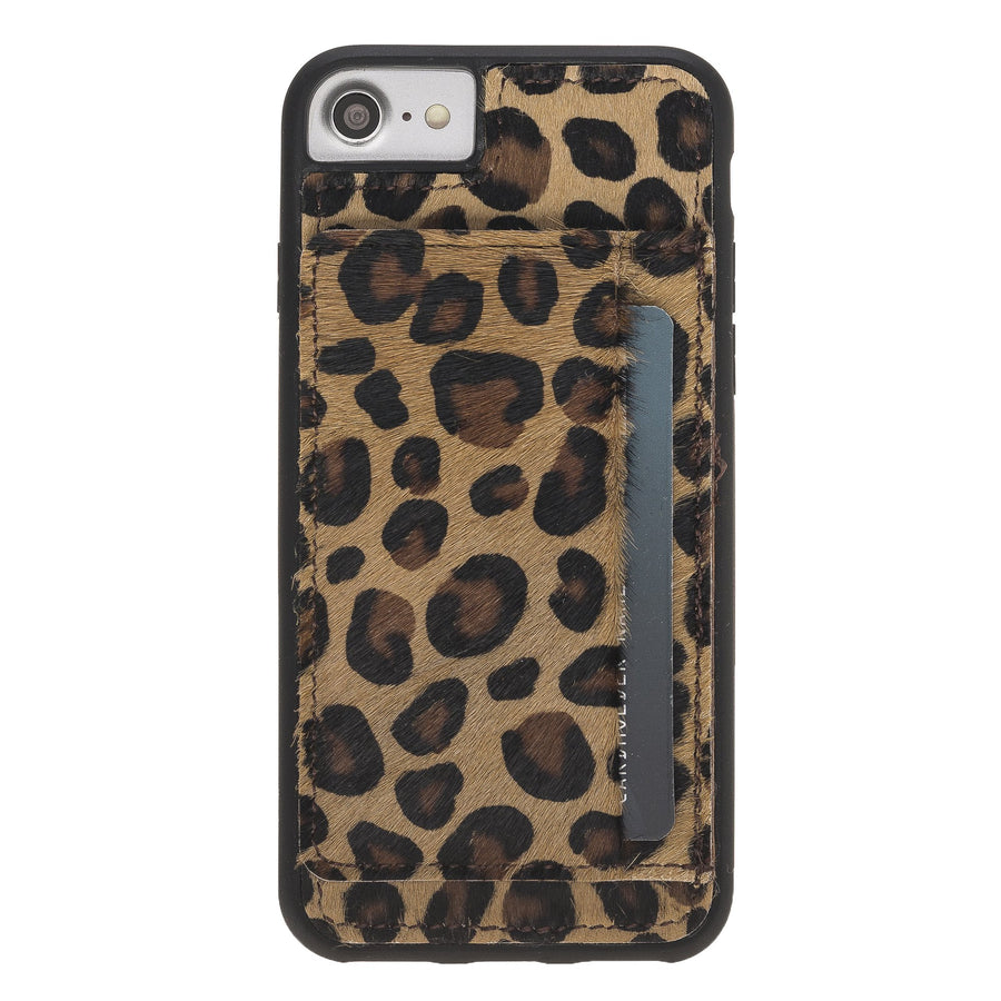 Luxury Leopard Leather iPhone 6 Back Cover Case with Card Holder and Kickstand - Venito - 2