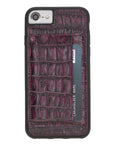 Luxury Purple Crocodile Leather iPhone 6 Back Cover Case with Card Holder and Kickstand - Venito - 2