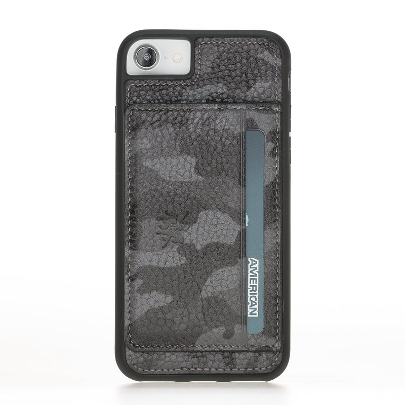 Luxury Camouflage Leather iPhone 6S Back Cover Case with Card Holder and Kickstand - Venito - 2