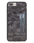 Luxury Camouflage Leather iPhone 8 Plus Back Cover Case with Card Holder and Kickstand - Venito - 2