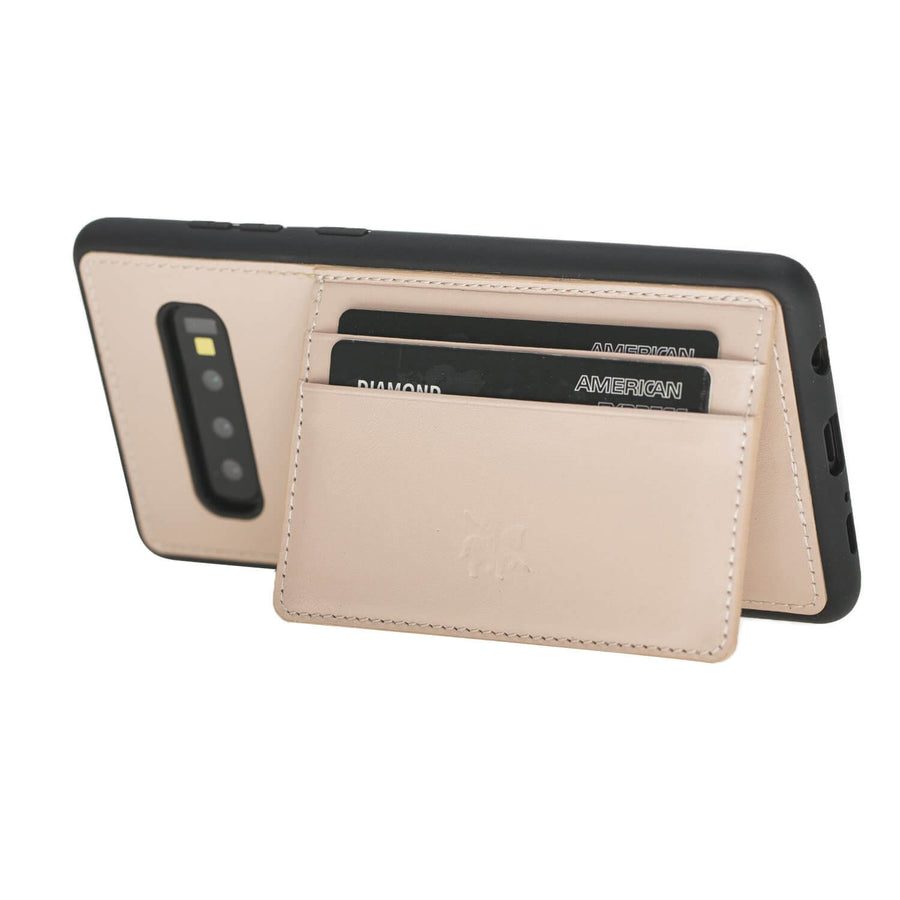 Funda tipo billetera de cuero Pisa Snap On con soporte para Samsung Galaxy S10 Plus