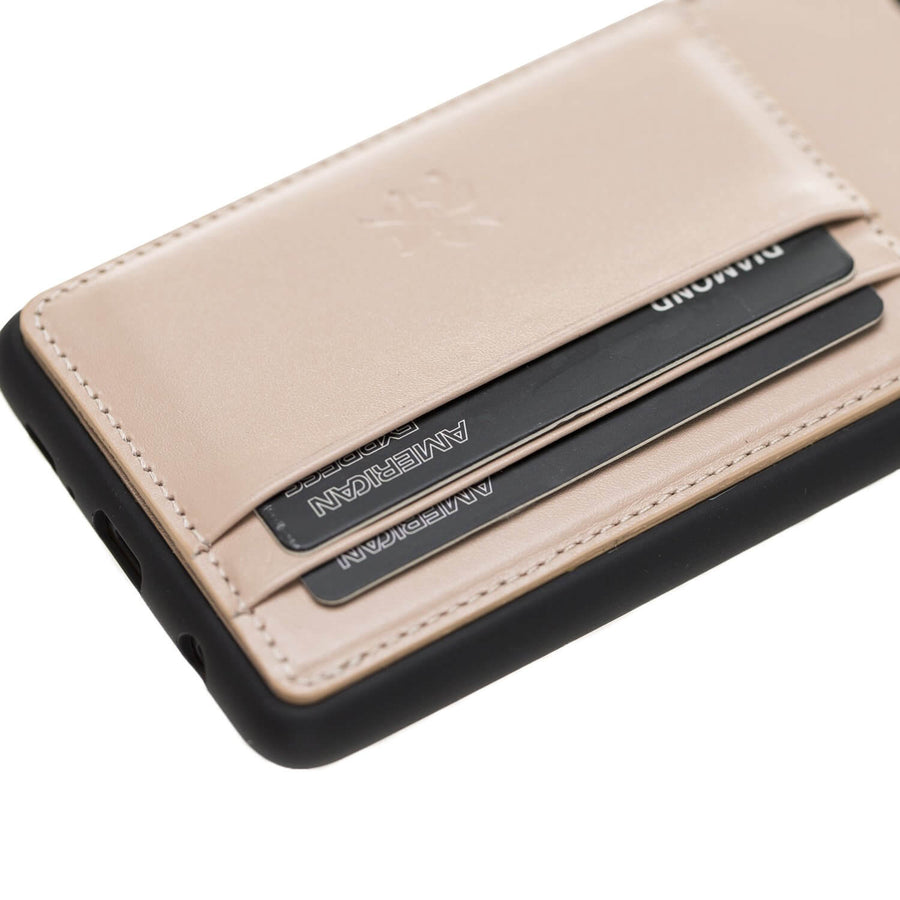 Funda tipo billetera de cuero Pisa Snap On con soporte para Samsung Galaxy S10 Plus