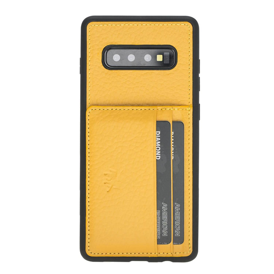 Pisa Snap On Leather Wallet Case with Stand for Samsung Galaxy S10 Plus