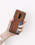 Pisa Snap On Leather Wallet Case with Stand for Samsung Galaxy S9 Plus