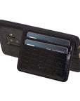 Funda tipo billetera de cuero Pisa Snap On con soporte para Samsung Galaxy S9 Plus