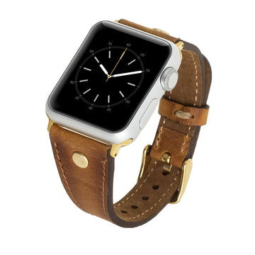 Correa delgada de cuero Sessa para Apple Watch