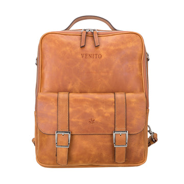 Sicily Unisex 14" Leather Laptop Backpack