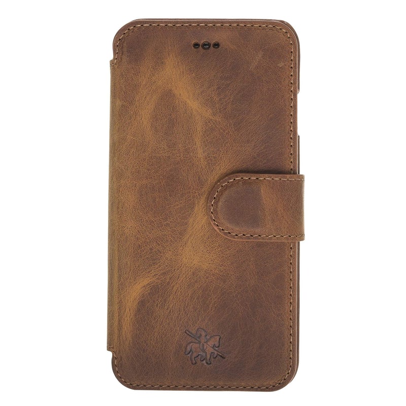 Siena Luxury Brown Leather iPhone 6 Wallet Case with Card Holder - Venito - 4