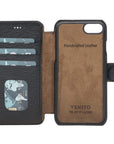 Siena Luxury Black Leather iPhone 6 Wallet Case with Card Holder - Venito - 1
