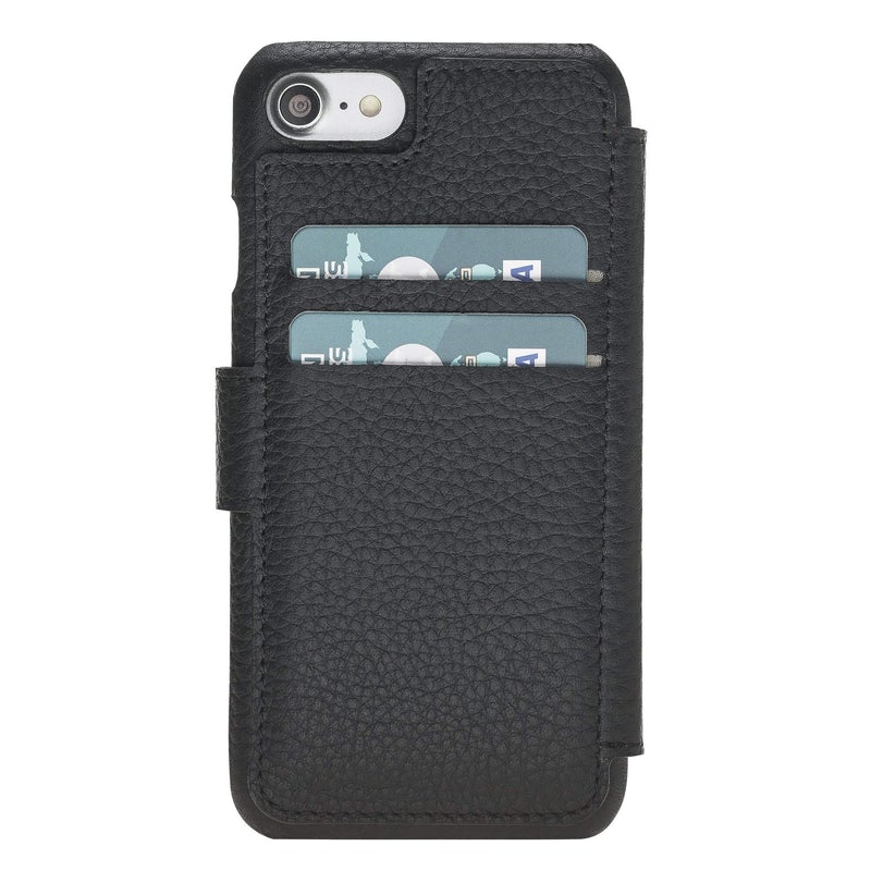 Siena Luxury Black Leather iPhone 6 Wallet Case with Card Holder - Venito - 2