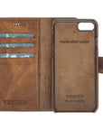 Siena Luxury Brown Leather iPhone 6S Wallet Case with Card Holder - Venito - 1