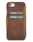 Siena Luxury Brown Leather iPhone 6S Wallet Case with Card Holder - Venito - 2