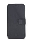 Siena Luxury Black Leather iPhone XR Wallet Case with Card Holder - Venito - 5