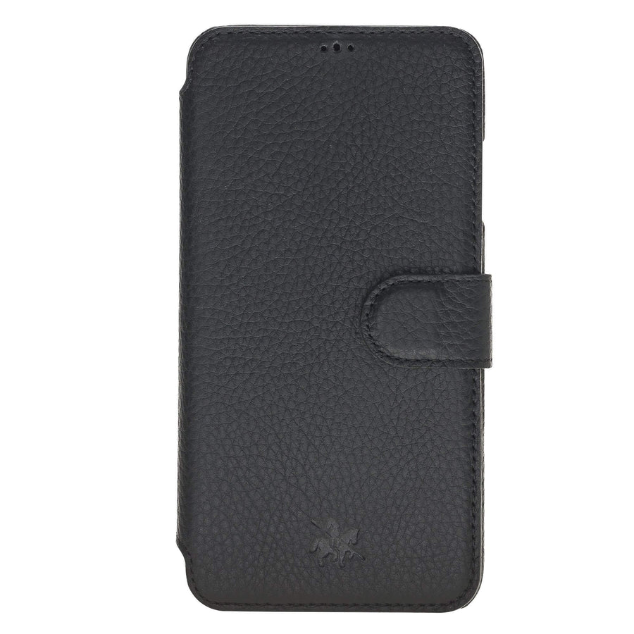 Siena Luxury Black Leather iPhone XS Max Wallet Case with Card Holder - Venito - 5