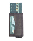 Turin Premium Genuine Leather Mechanical Card Holder