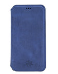 Venice Luxury Blue Leather iPhone 11 Pro Slim Wallet Case with Card Holder - Venito - 6