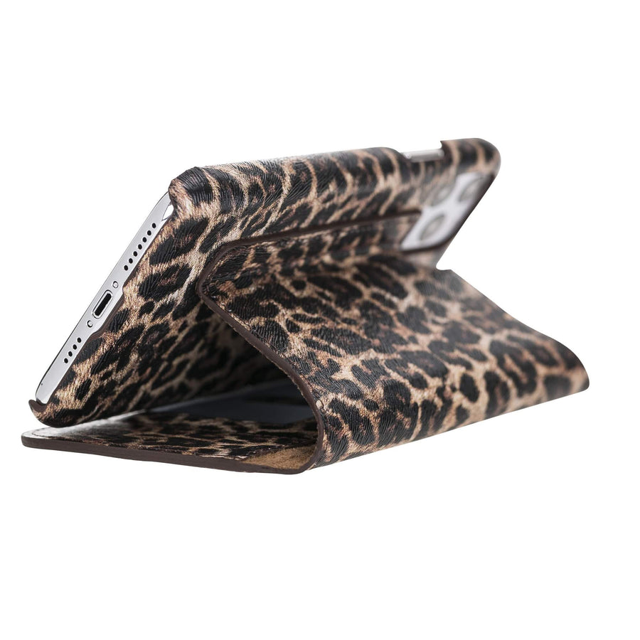 Venice Luxury Leopard Leather iPhone 11 Pro Max Slim Wallet Case with Card Holder - Venito - 2