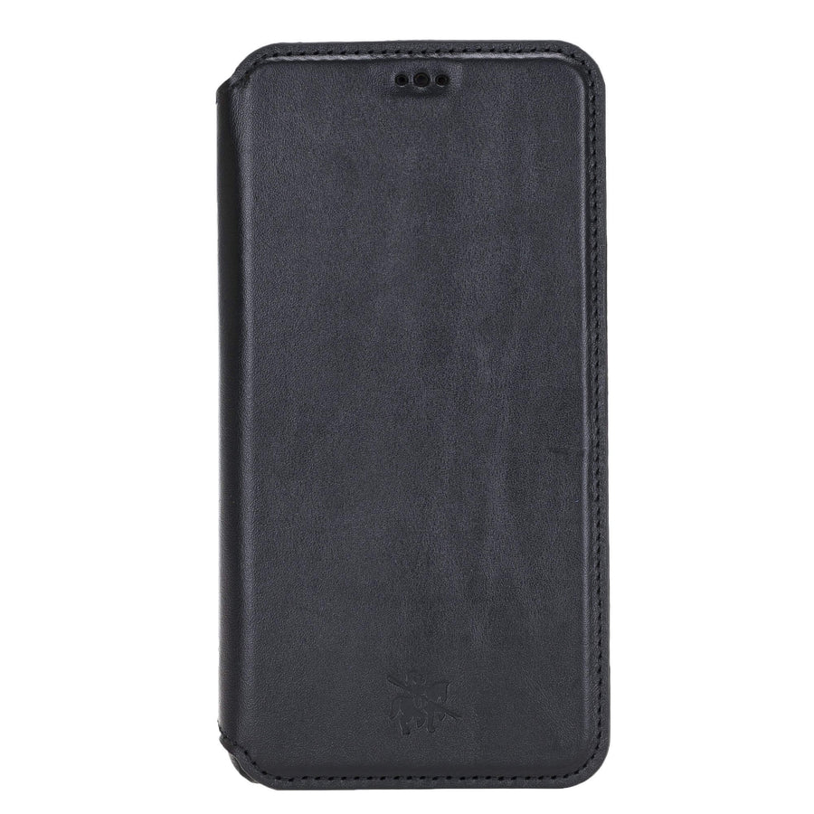 Venice Luxury Black Leather iPhone 11 Pro Max Slim Wallet Case with Card Holder - Venito - 6