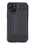 Venice Luxury Black Leather iPhone 11 Pro Slim Wallet Case with Card Holder - Venito - 7