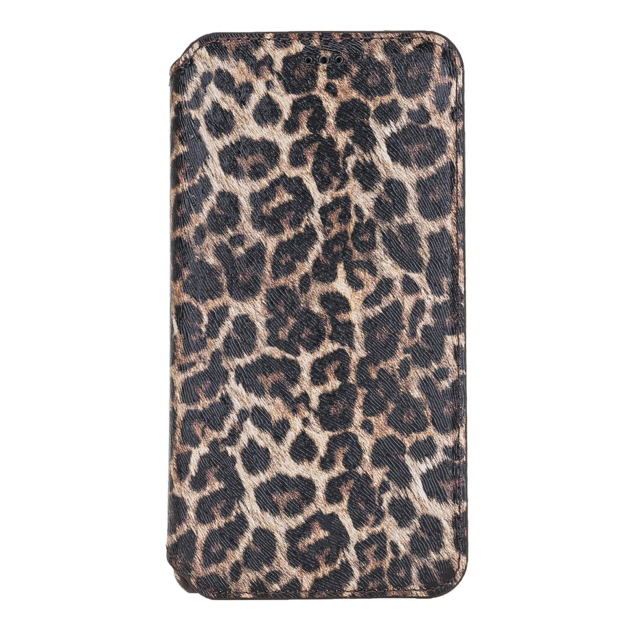 Venice Luxury Leopard Leather iPhone XS Max Slim Wallet Case with Card Holder - Venito - 6