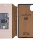 Venice Luxury Pink Leather iPhone XS Max Slim Wallet Case with Card Holder - Venito - 5