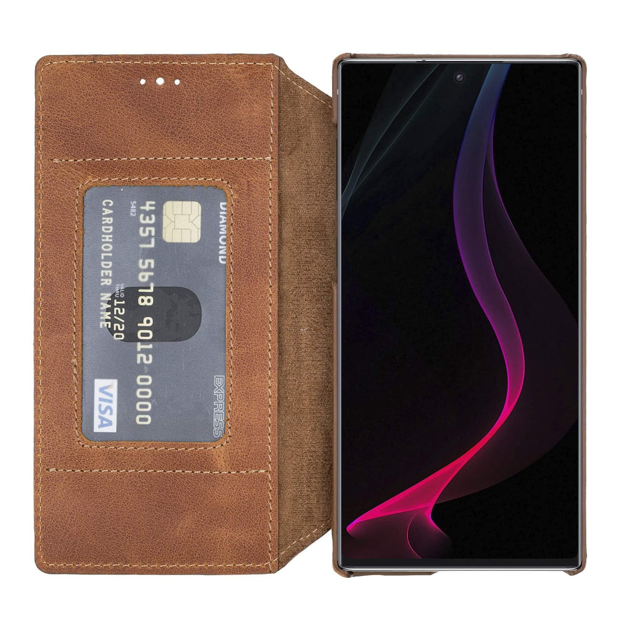 Estuche tipo billetera de cuero con bloqueo RFID Venice para Samsung Galaxy Note 10