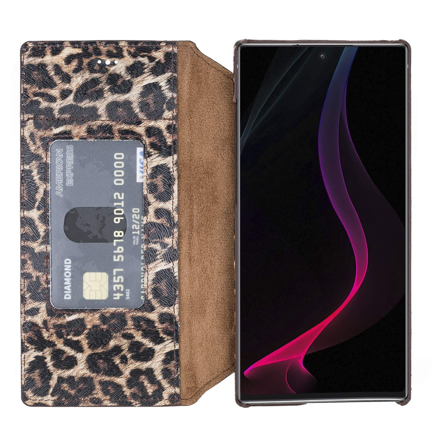 Estuche tipo billetera de cuero con bloqueo RFID Venice para Samsung Galaxy Note 10 Plus