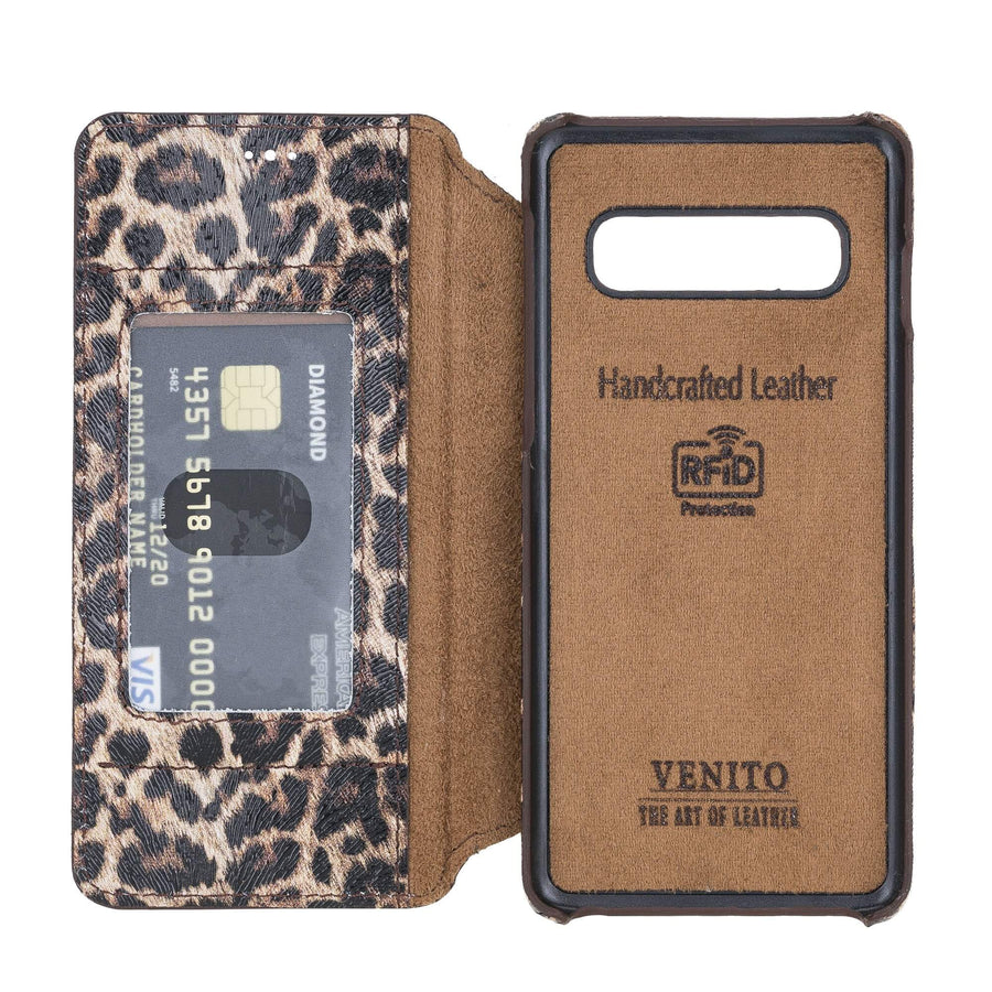 Venice RFID Blocking Leather Wallet Stand Case for Samsung Galaxy S10