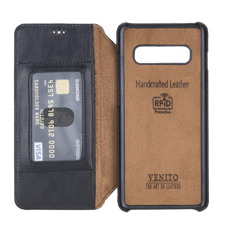 Venice RFID Blocking Leather Wallet Stand Case for Samsung Galaxy S10 Plus