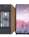 Estuche tipo billetera de cuero con bloqueo RFID Venice para Samsung Galaxy S10