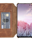 Estuche tipo billetera de cuero con bloqueo RFID Venice para Samsung Galaxy S10e