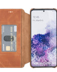 Estuche tipo billetera de cuero con bloqueo RFID Venice para Samsung Galaxy S20 Plus