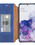 Estuche tipo billetera de cuero con bloqueo RFID Venice para Samsung Galaxy S20 Plus