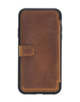 Verona Luxury Brown Leather iPhone 11 Flip-Back Wallet Case with Card Holder - Venito - 8