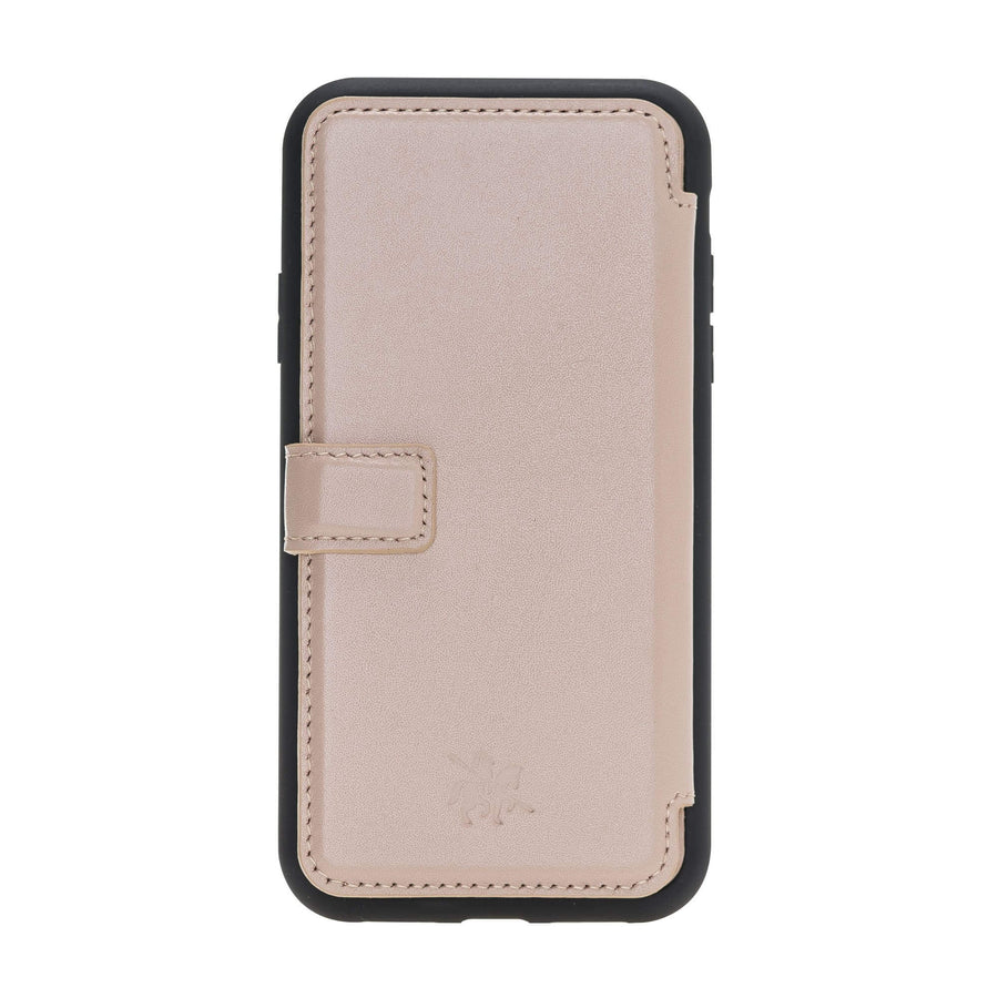 Verona Luxury Nude Pink Leather iPhone 11 Flip-Back Wallet Case with Card Holder - Venito - 8