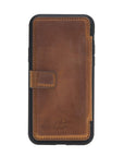 Verona Luxury Brown Leather iPhone 11 Pro Flip-Back Wallet Case with Card Holder - Venito - 8