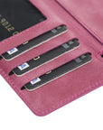 Verona Luxury Pink Leather iPhone 11 Pro Flip-Back Wallet Case with Card Holder - Venito - 4