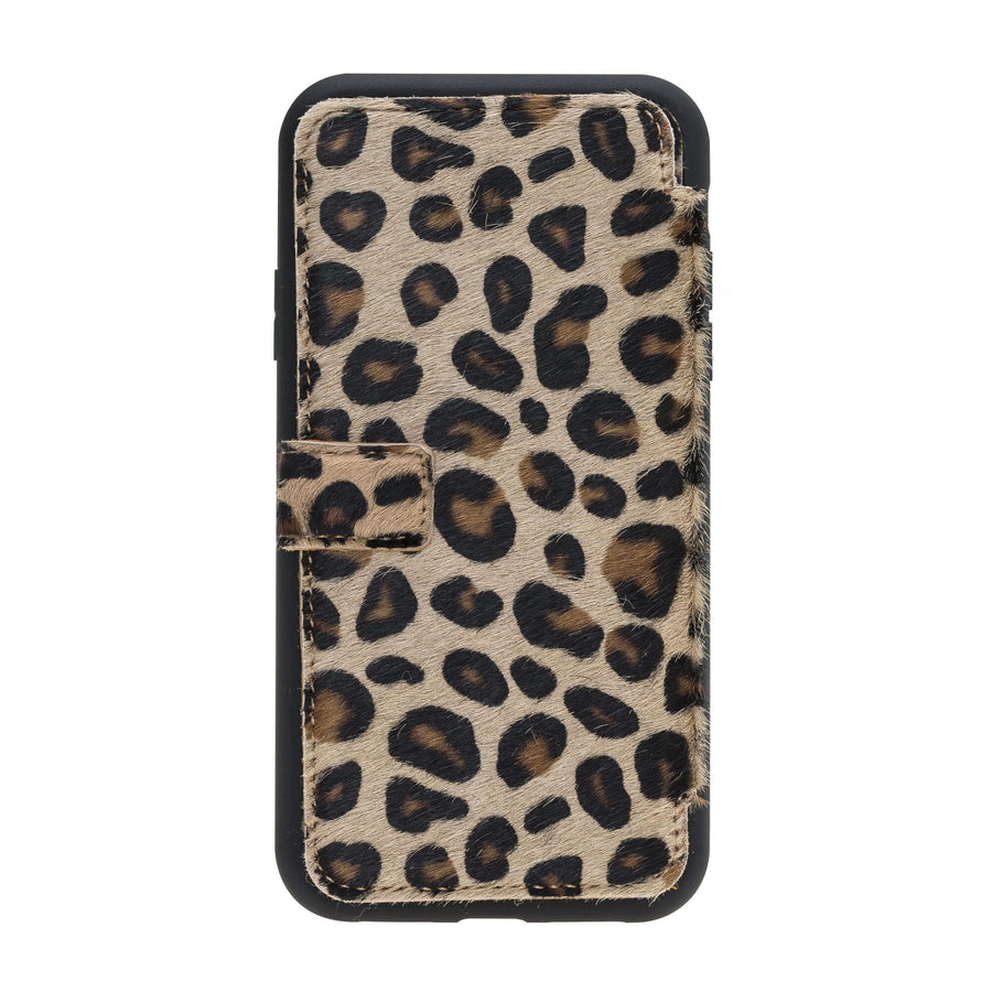 Verona Luxury Leopard Leather iPhone 11 Pro Flip-Back Wallet Case with Card Holder - Venito - 8