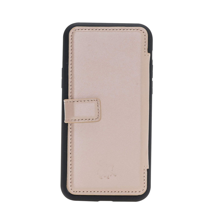 Verona Luxury Nude Pink Leather iPhone 11 Pro Flip-Back Wallet Case with Card Holder - Venito - 8