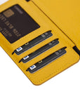 Verona Luxury Yellow Leather iPhone 6S Flip-Back Wallet Case with Card Holder - Venito - 3