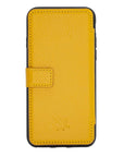 Verona Luxury Yellow Leather iPhone 6S Flip-Back Wallet Case with Card Holder - Venito - 7