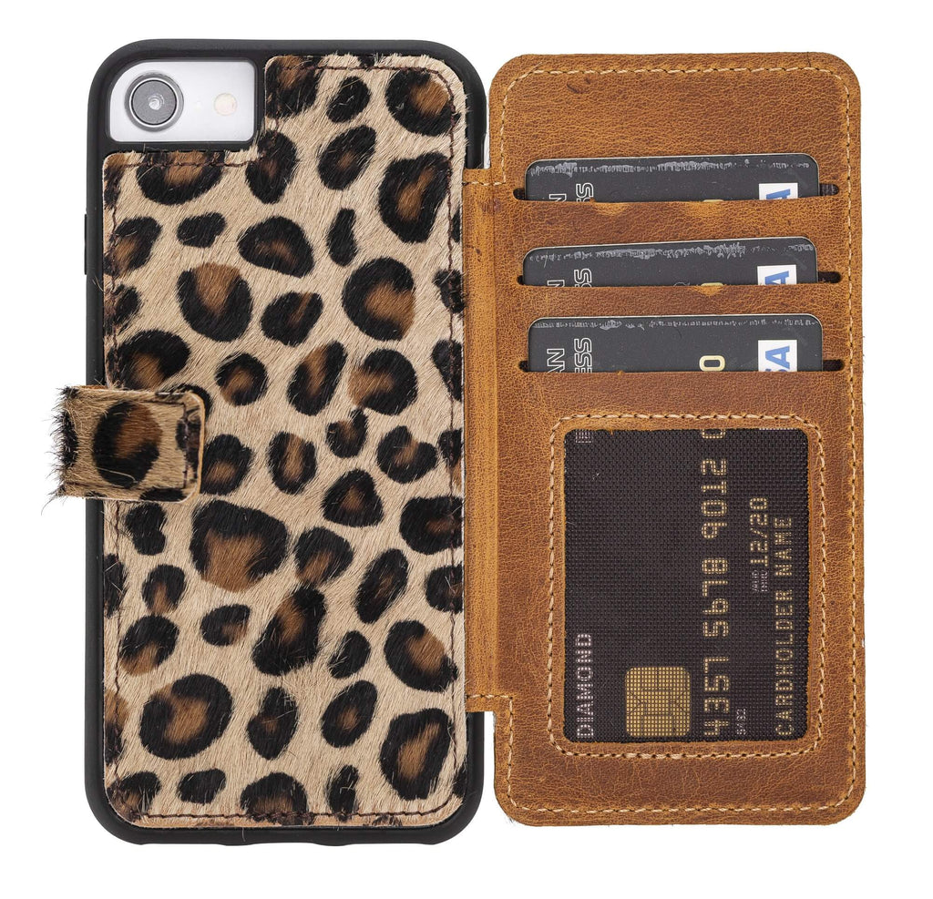 Verona RFID Blocking Leather Slim Wallet Case for iPhone SE 2020 SE 2022