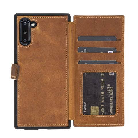 Verona RFID Blocking Leather Slim Wallet Case for Samsung Galaxy Note 10